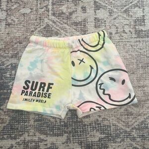 Zara multicolour smiley shorts 12/18M